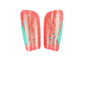 Nike Mercurial Lite - Espinilleras de fútbol Nike con mallas de sujeción - rojas