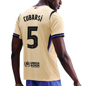 Camiseta Nike 2a FCB Cubarsí 25 26 Dri-Fit Stadium UCL - Camiseta de la segunda equipación Nike de Cubarsí del FC Barcelona para la Champions League 2025 2026 - beige