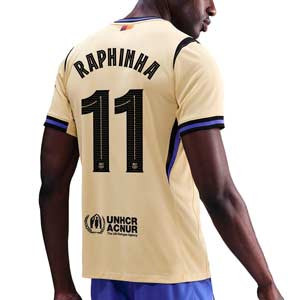 Camiseta Nike 2a FCB Raphinha 25 26 DF Stadium UCL - Camiseta de la segunda equipación Nike de Raphinha del FC Barcelona para la Champions League 2025 2026 - beige